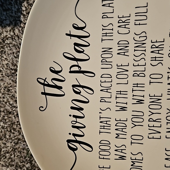 Sunflower ceramic giving plate - Picture 4 of 6